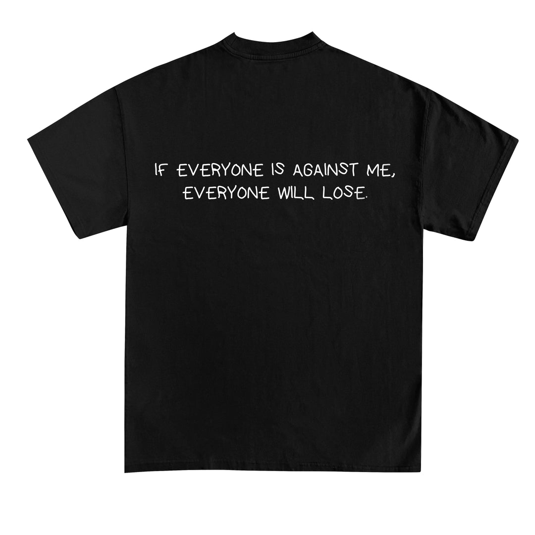 Hvis alle er imod mig, vil alle have løs (backprint) shirt
