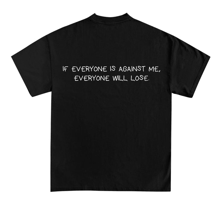 Hvis alle er imod mig, vil alle have løs (backprint) shirt