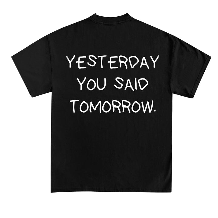 I går sagde du i morgen (backprint) shirt