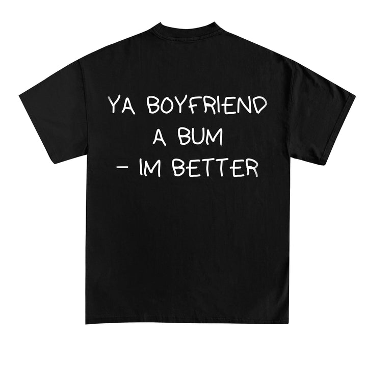 Ya kæreste en bum - i den bedre (backprint) skjorte