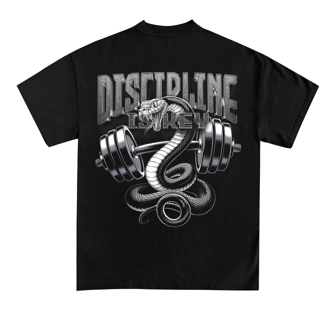 Disciplin er nøgle (backprint) shirt
