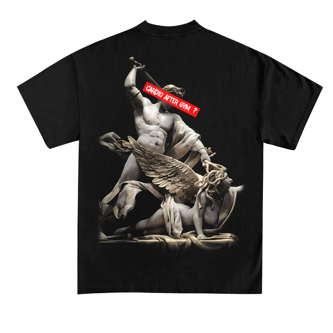 Cardio efter gymnastiksal (backprint) shirt