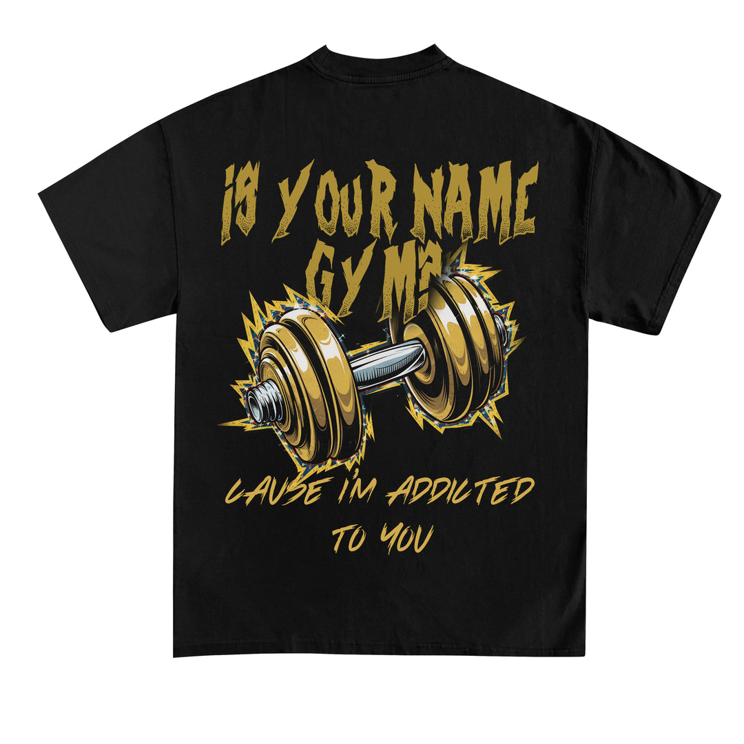 er dit navn Gym (backprint) shirt