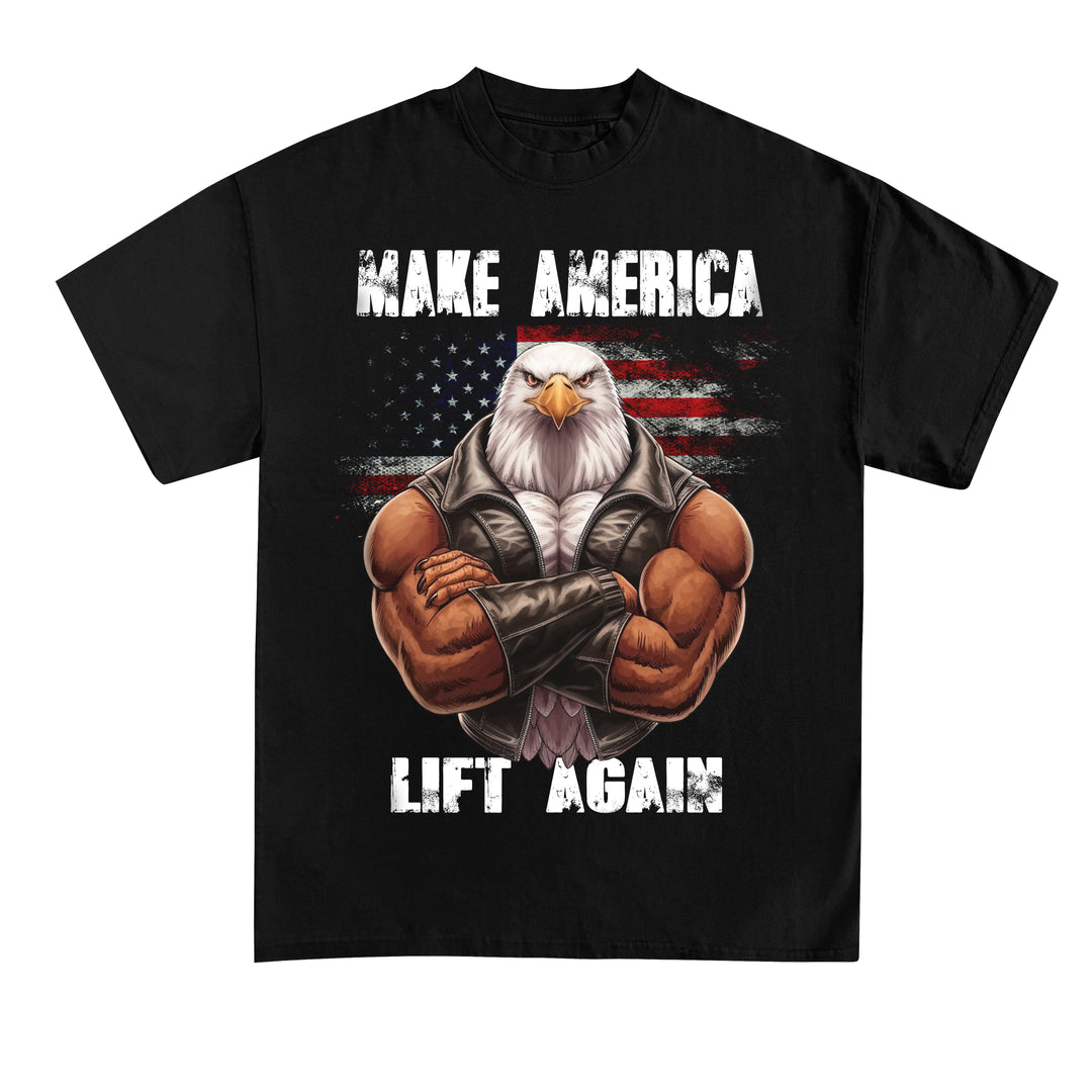 Få Amerika til at løfte t-shirt igen