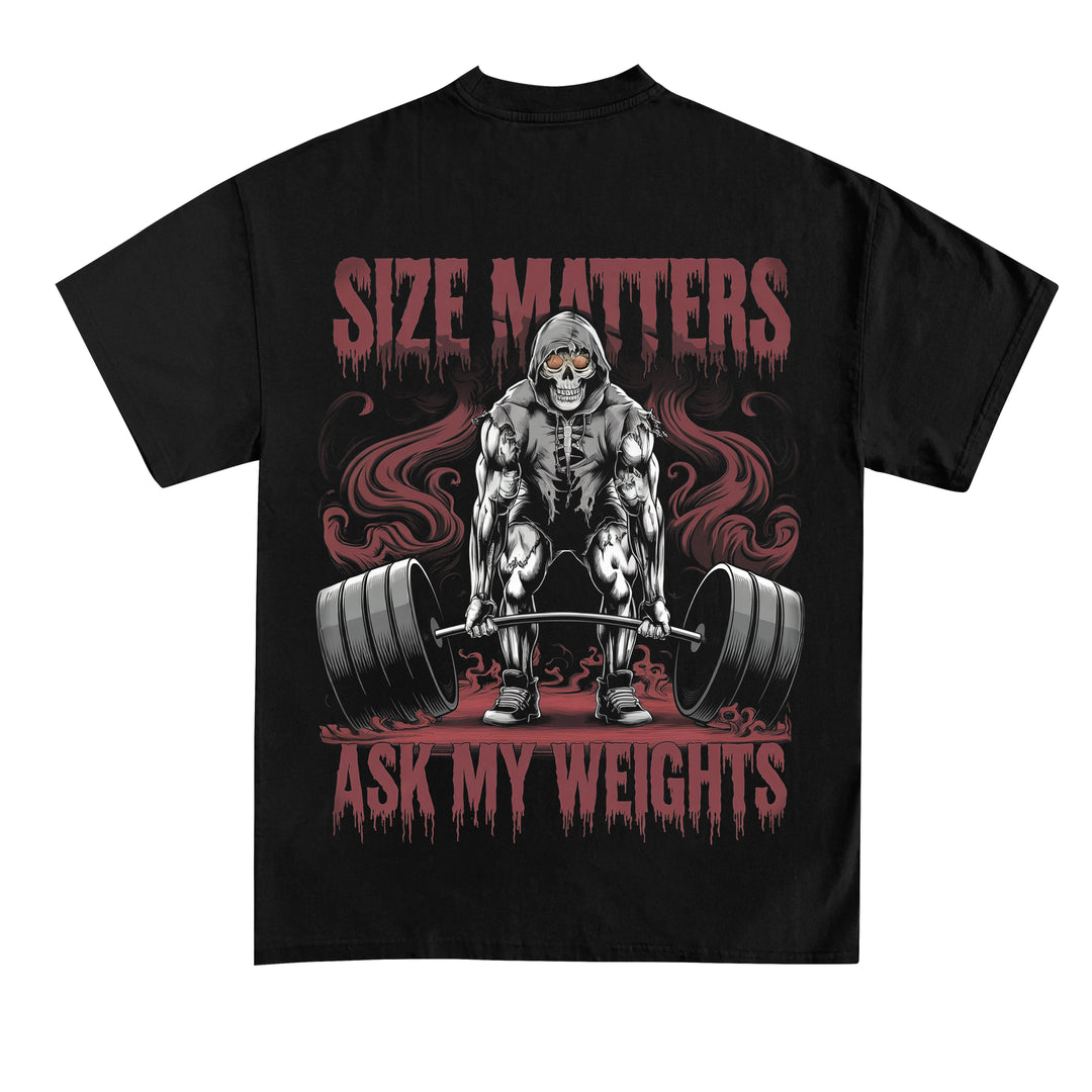 størrelse betyder noget (backprint) shirt