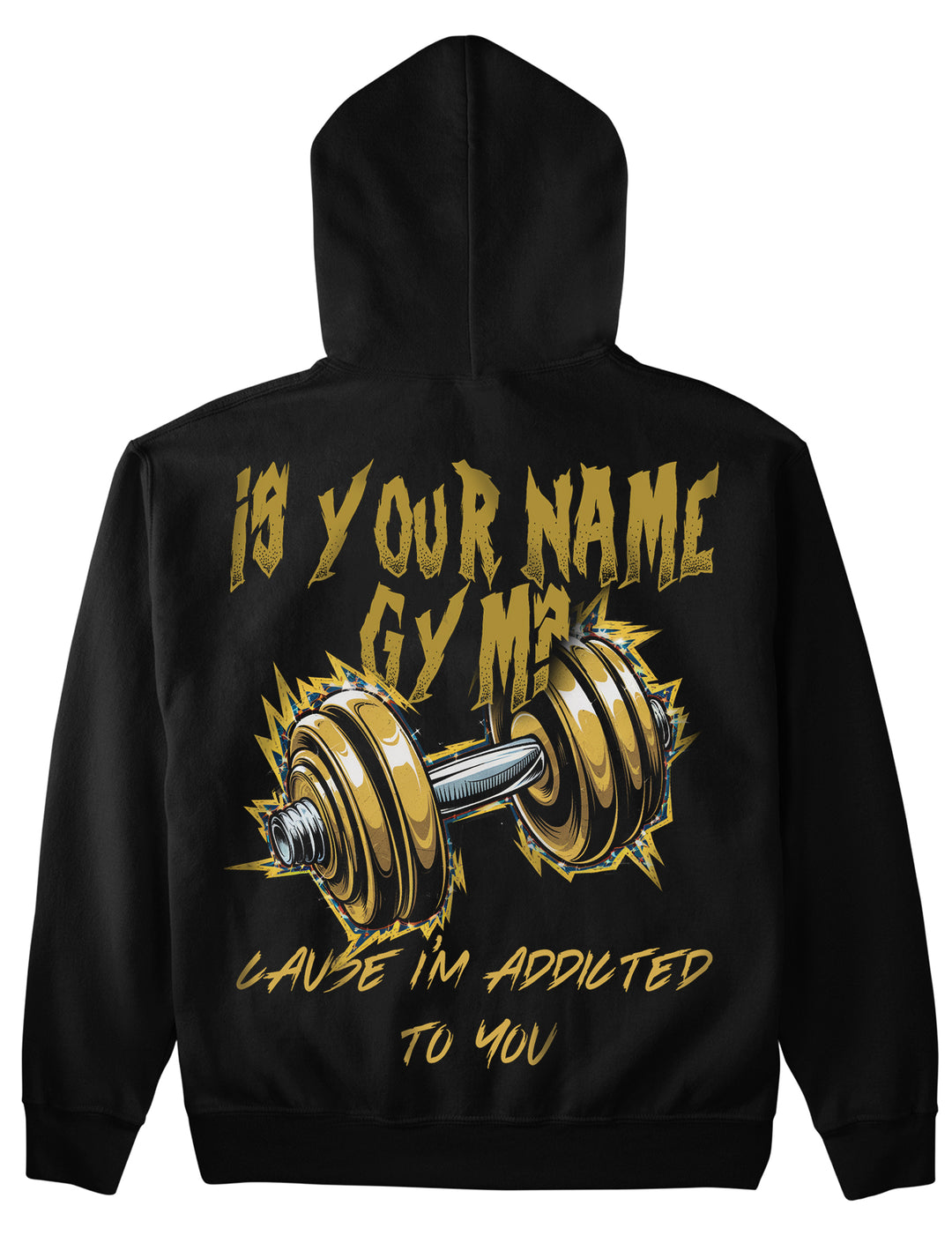 er dit navn Gym (backprint) hættetrøje