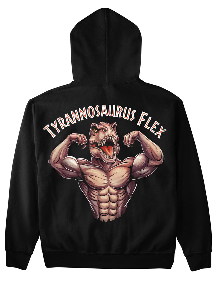 Tyrannosaurus flex (backprint) hættetrøje