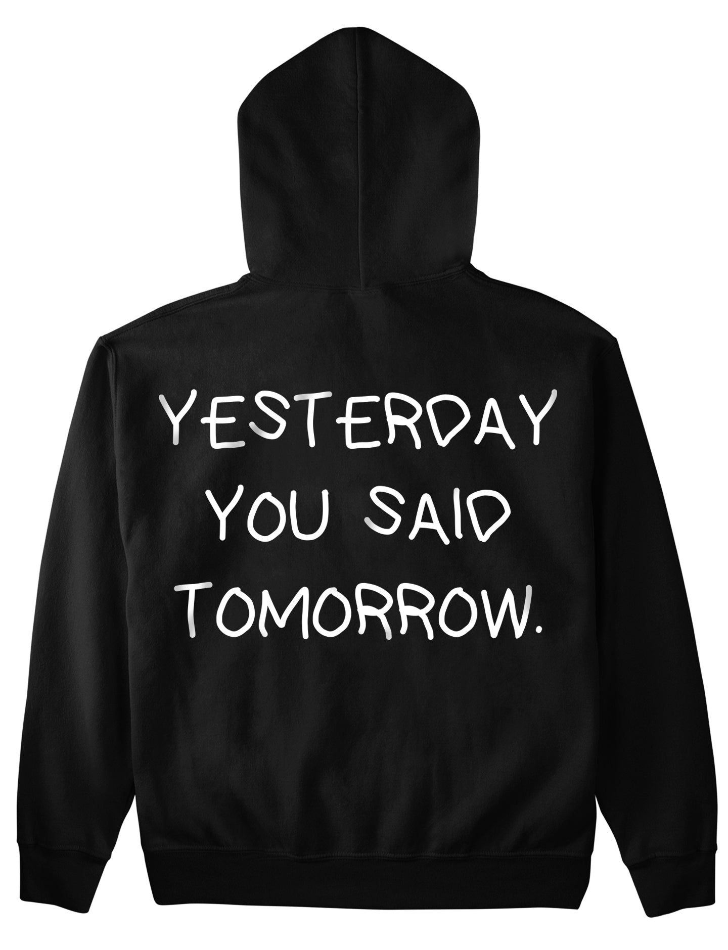 I går sagde du i morgen (backprint) hættetrøje