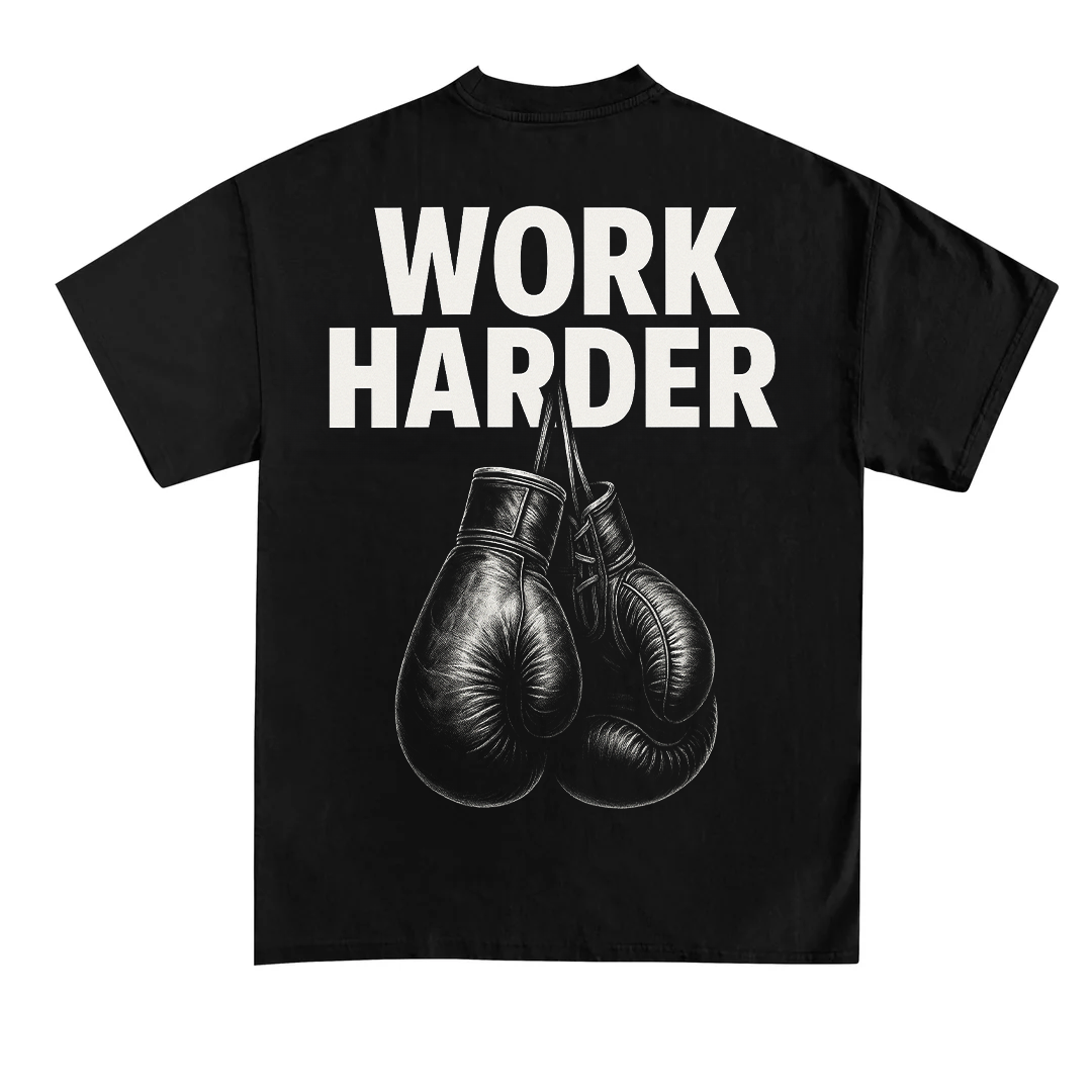 Arbejd hårdere (backprint) T-shirt