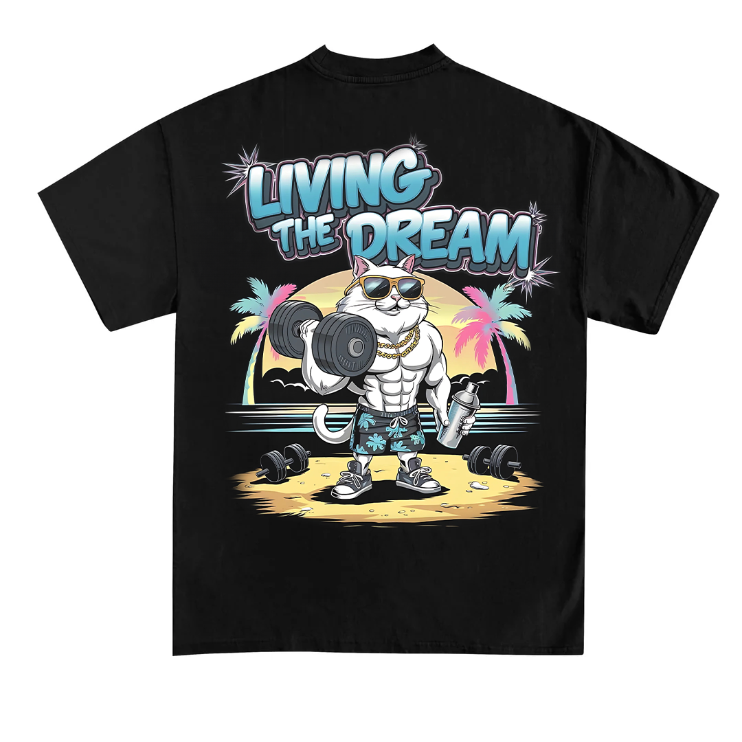 At leve drømmen (backprint) t-shirt