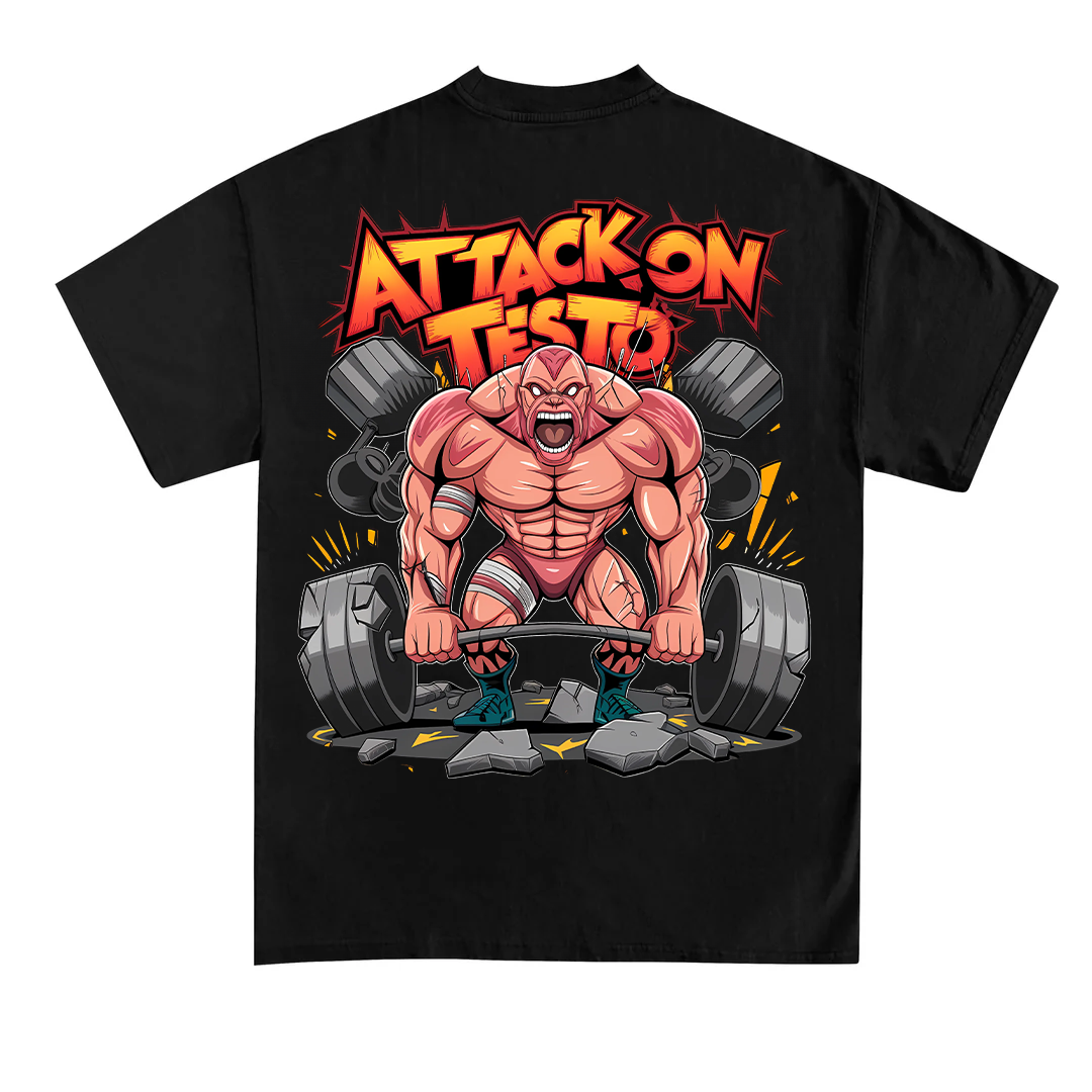 Angreb på testo (backprint) T-shirt