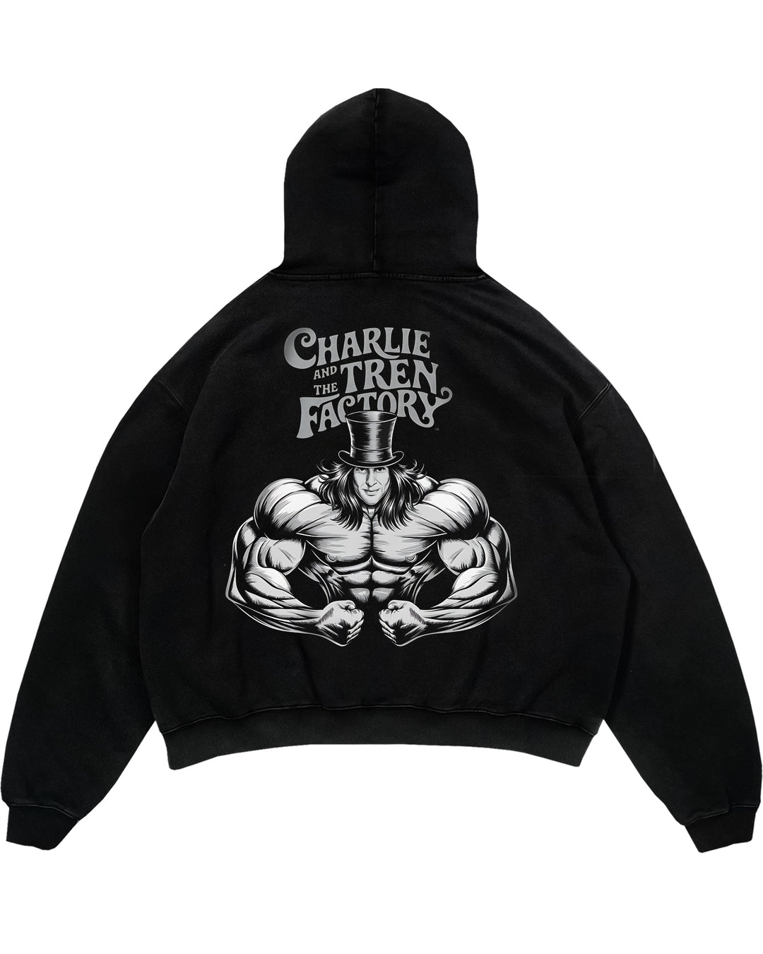 Charlie og Tren Factory store (backprint) hættetrøje