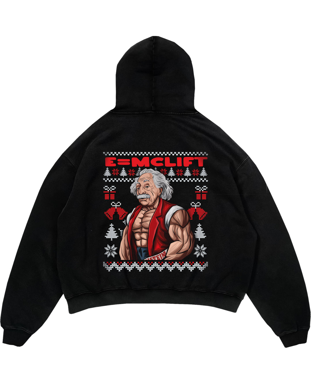E = mclift overzed (backprint) hættetrøje