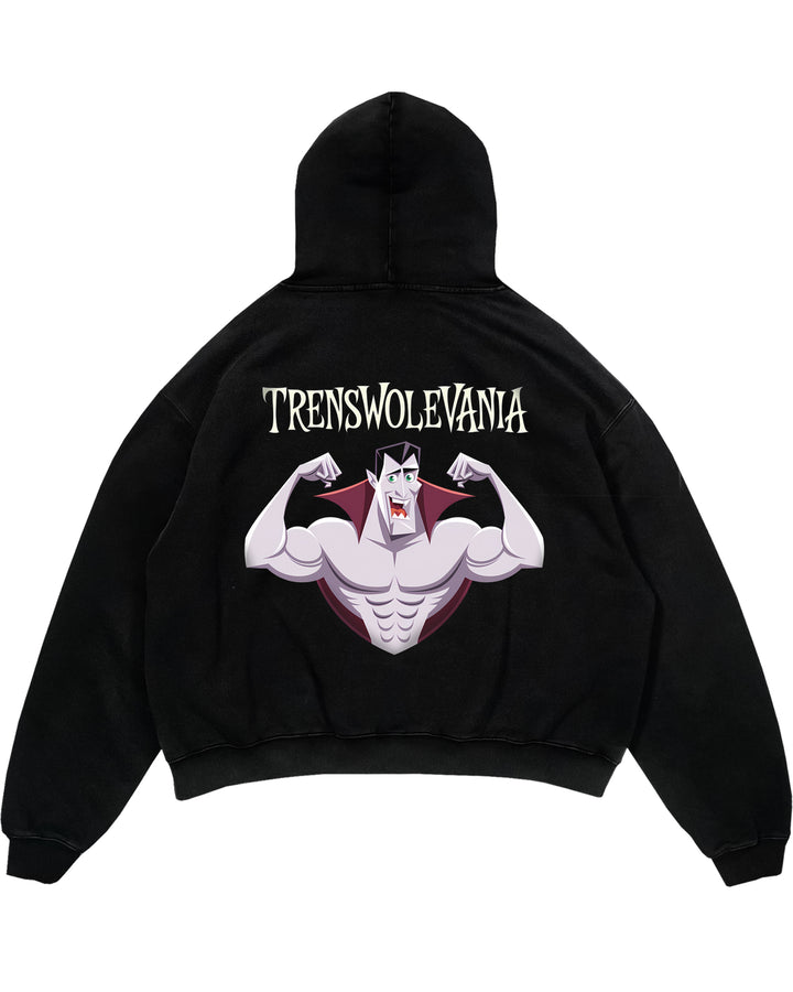 Trenswolevania (V2) overdimensioneret (backprint) hættetrøje