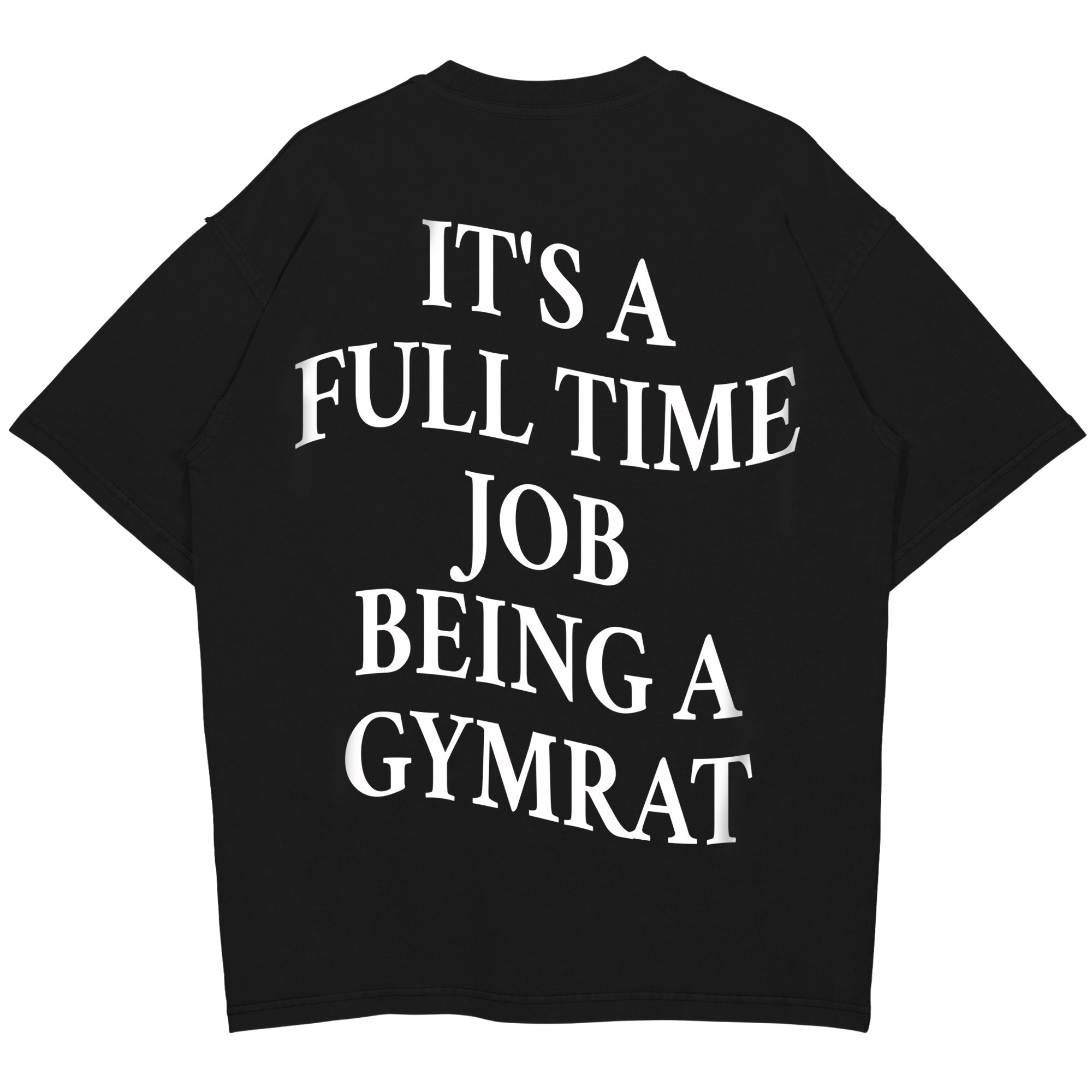 Fuldtidsjob overdimensioneret (backprint) shirt