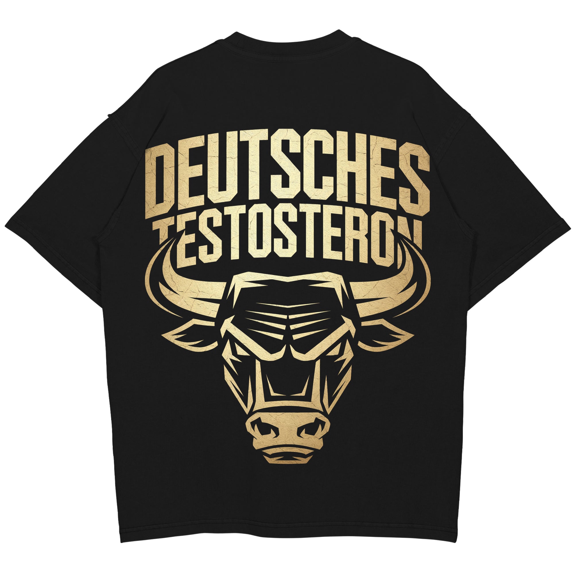 Tysk testo overdimensioneret (backprint) shirt
