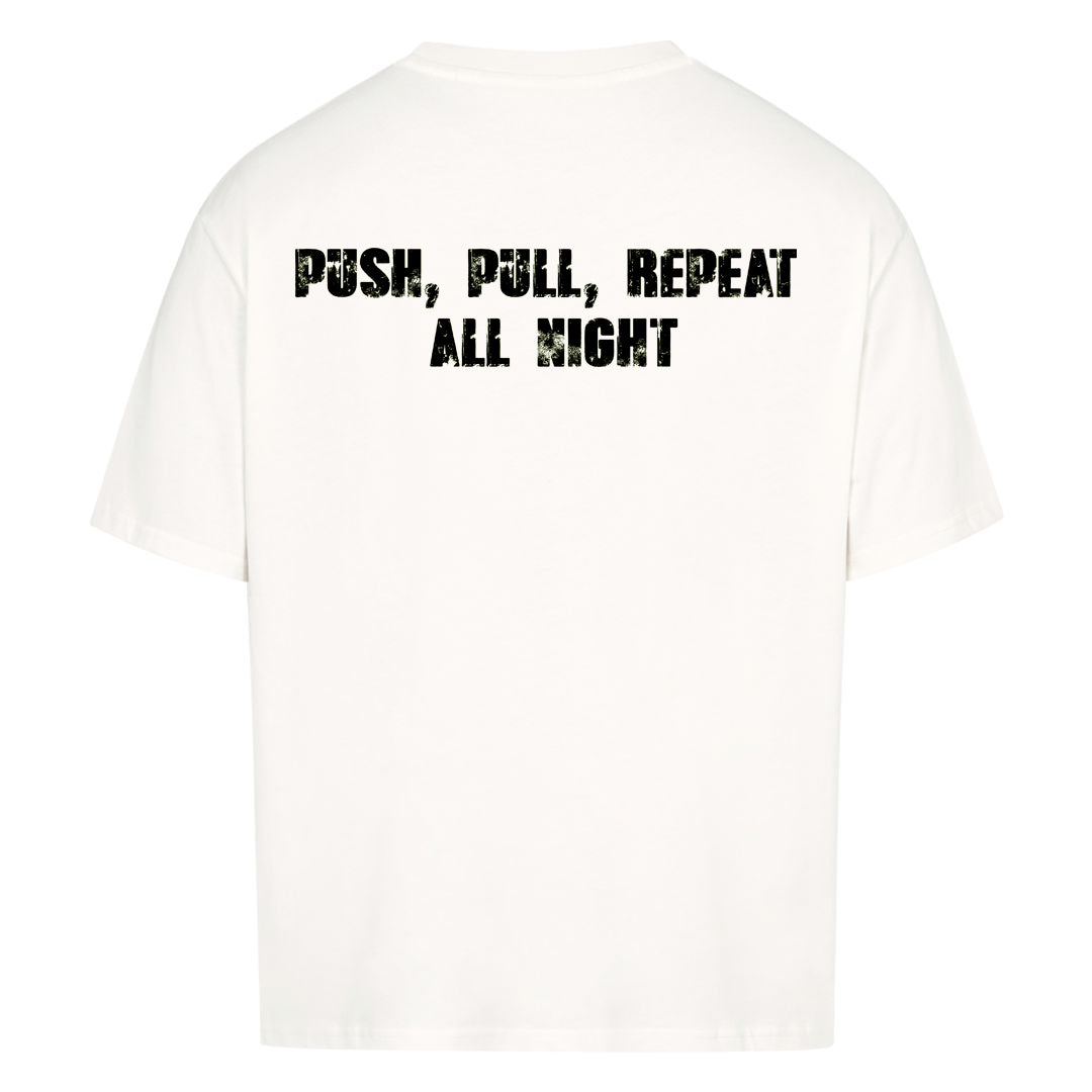 Push Pull Gentag overdimensioneret (backprint) shirt