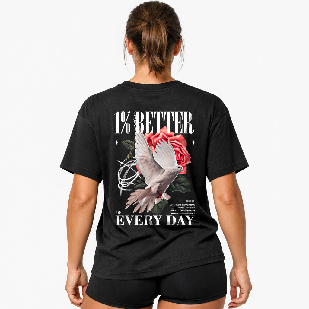 1% Better Oversized (Backprint) Shirt