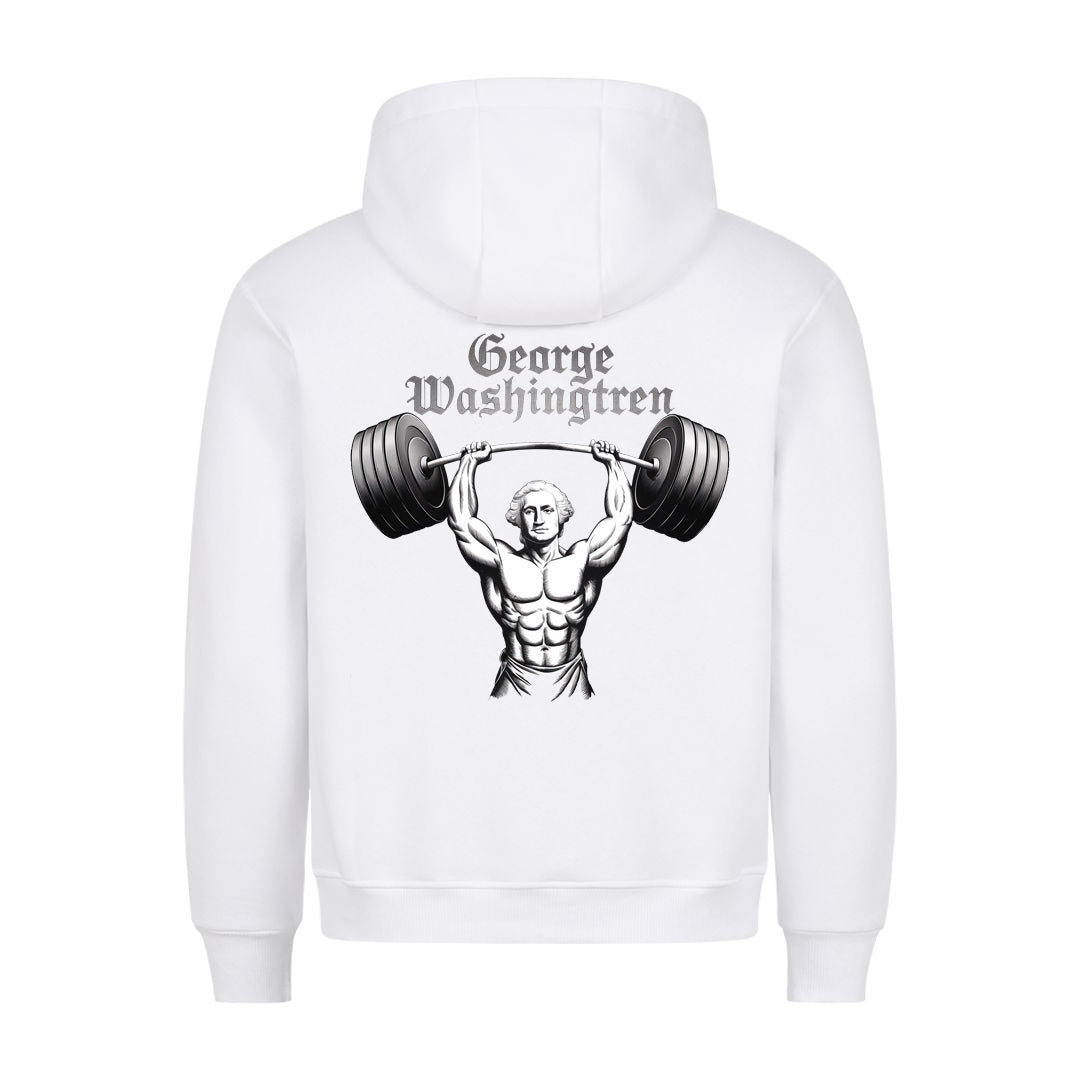 george Washington (Back Print) Hoodie