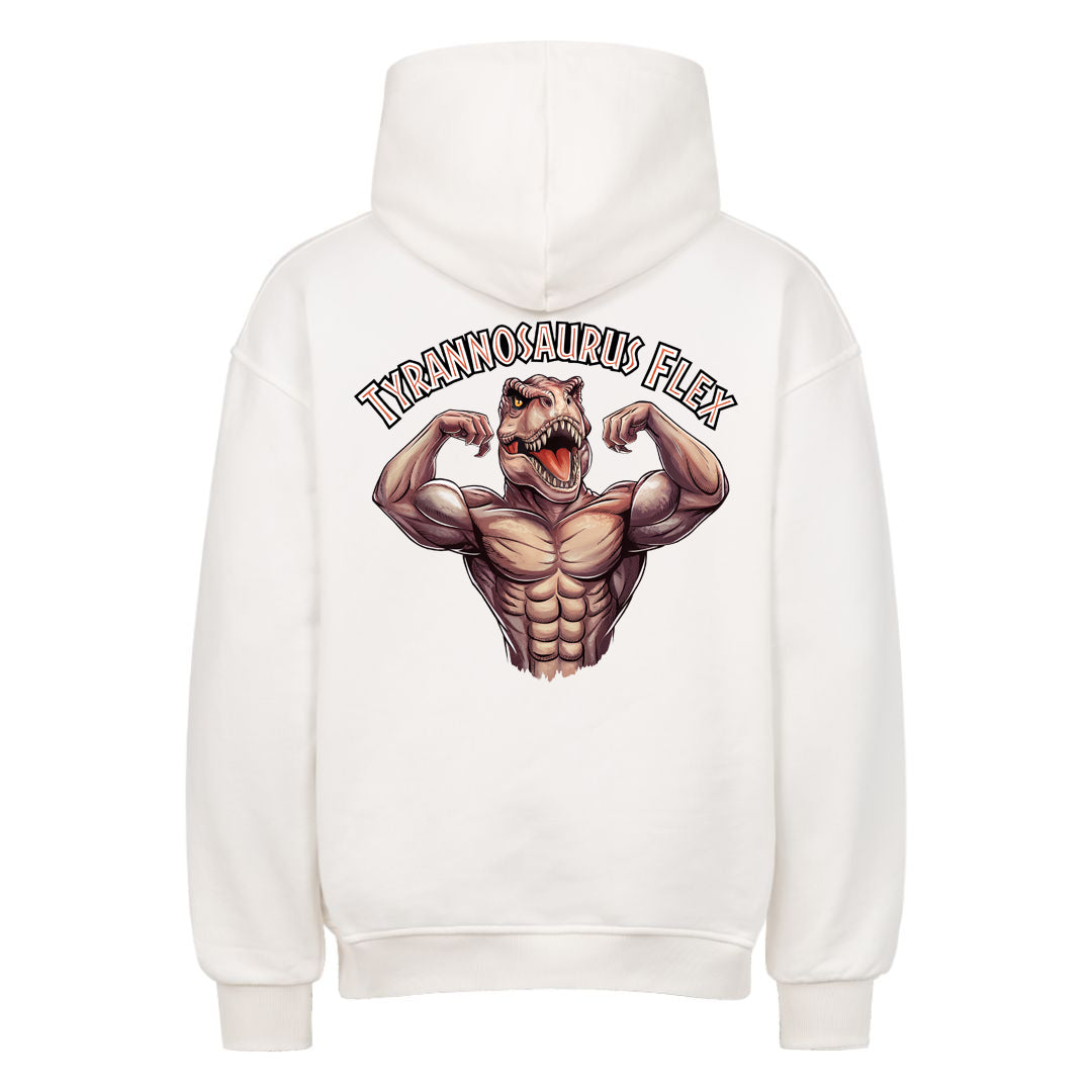 Tyrannosaurus flex store (backprint) hættetrøje