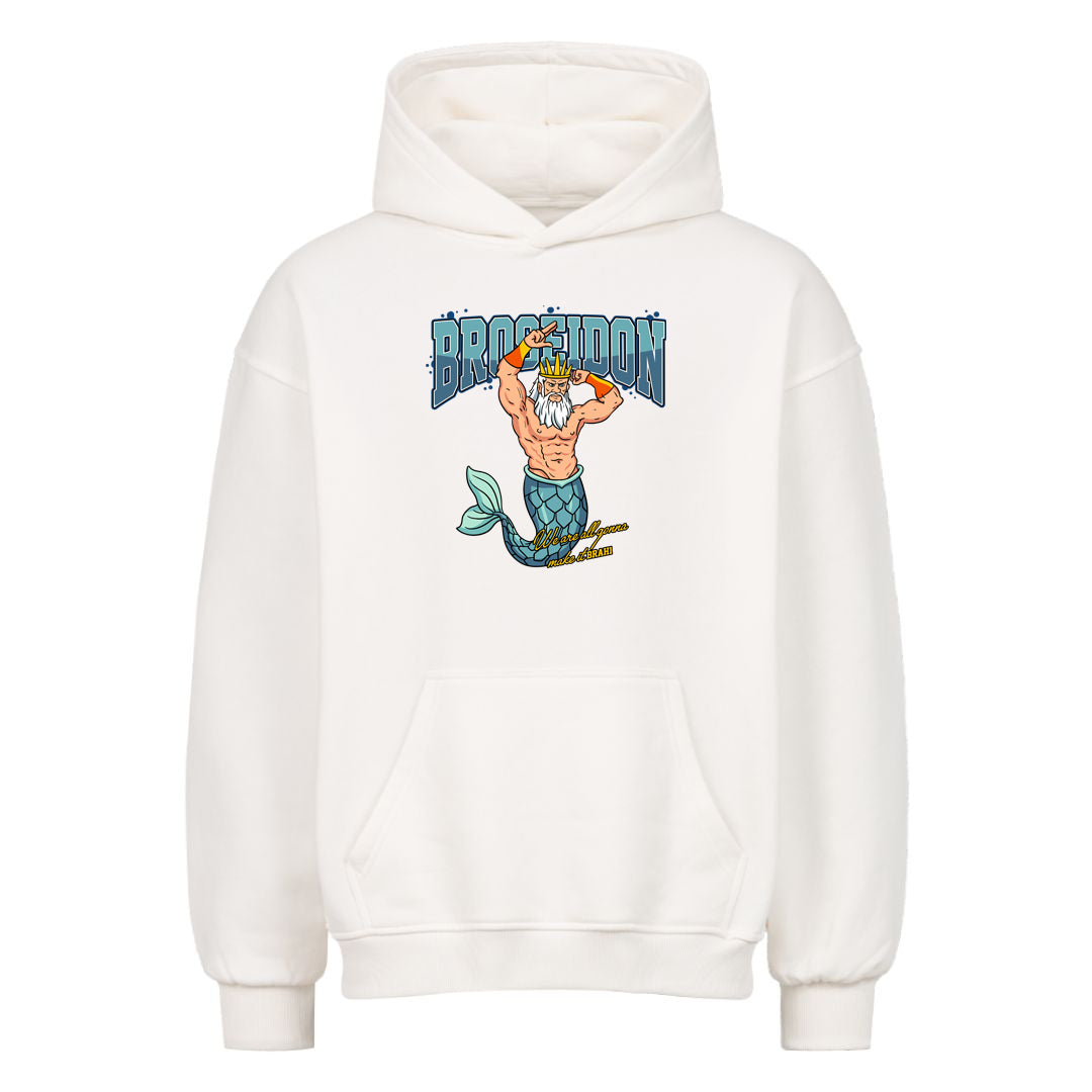 Broseidon overdimensioneret hættetrøje