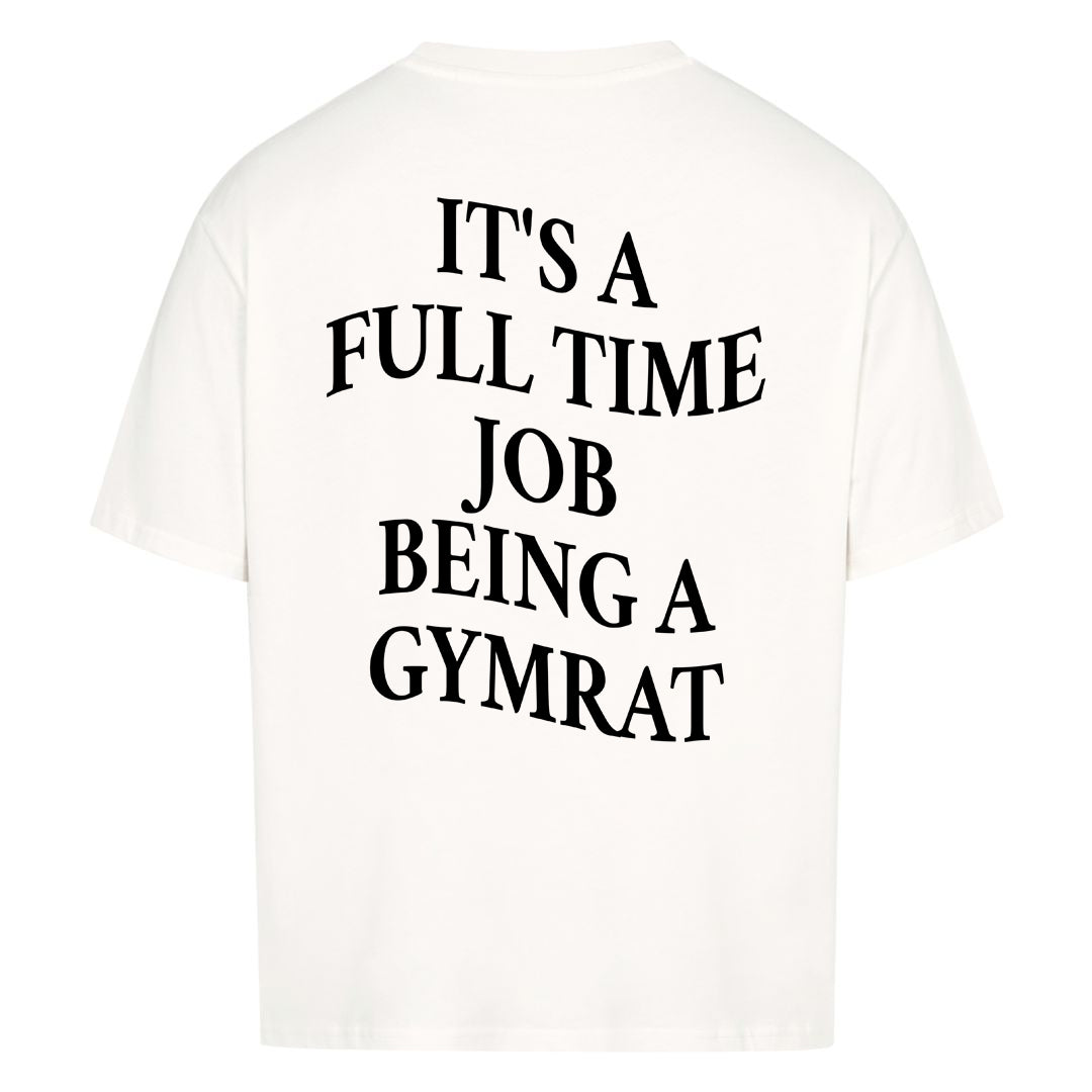 Fuldtidsjob overdimensioneret (backprint) shirt