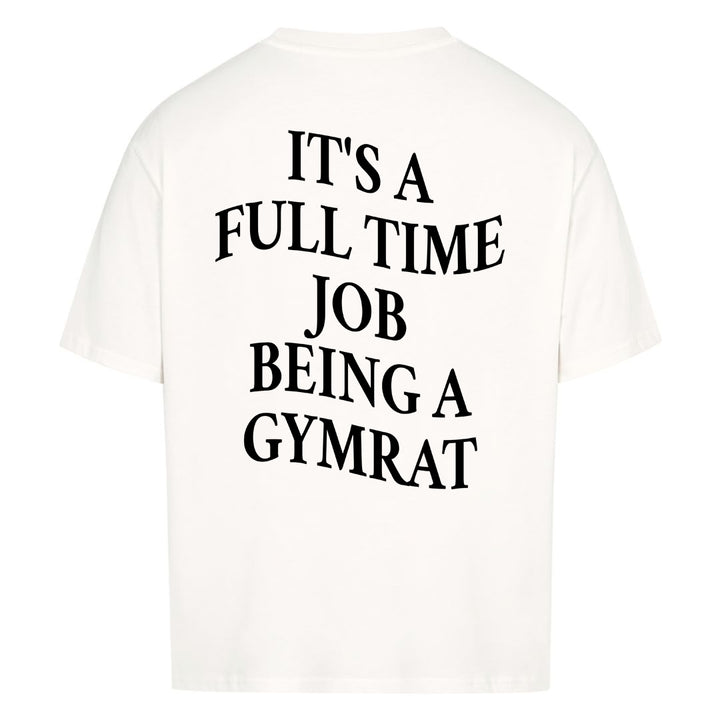 Fuldtidsjob overdimensioneret (backprint) shirt