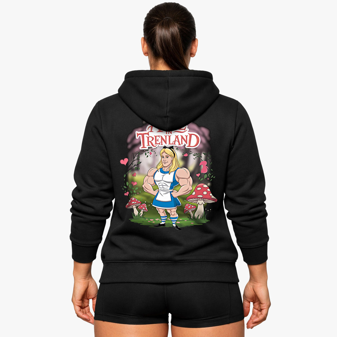Alice i Trenland (backprint) hættetrøje