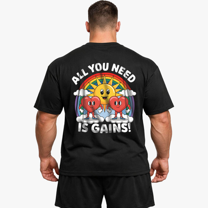 All you need Oversized (Backprint) Shirt