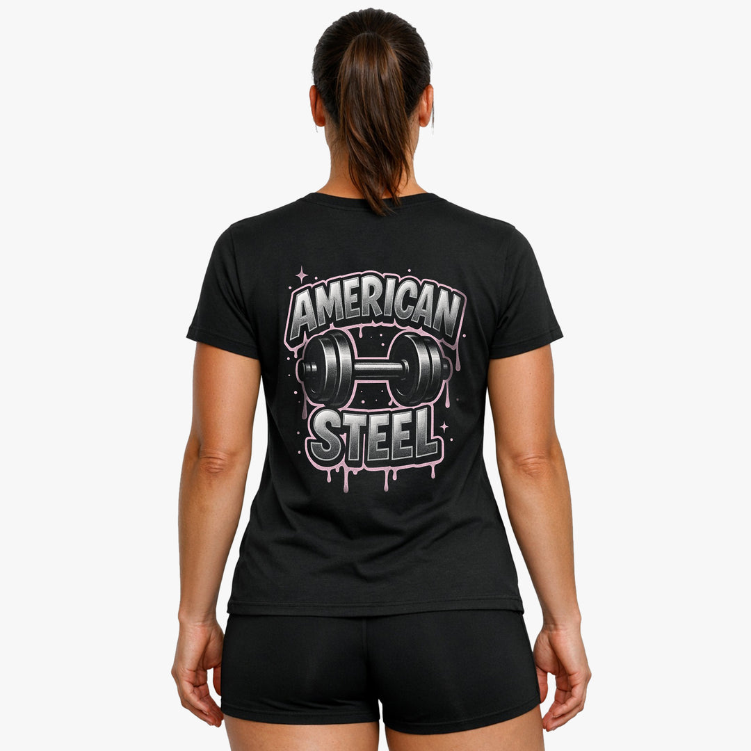 Amerikansk stål (backprint) T-shirt