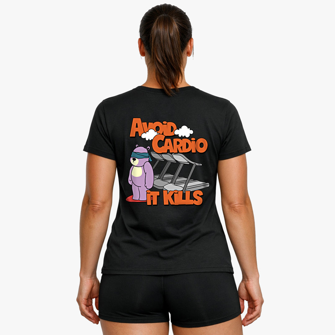 Vermijd Cardio-shirt (rugafdruk).