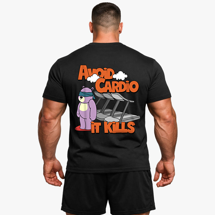 Vermijd Cardio-shirt (rugafdruk).
