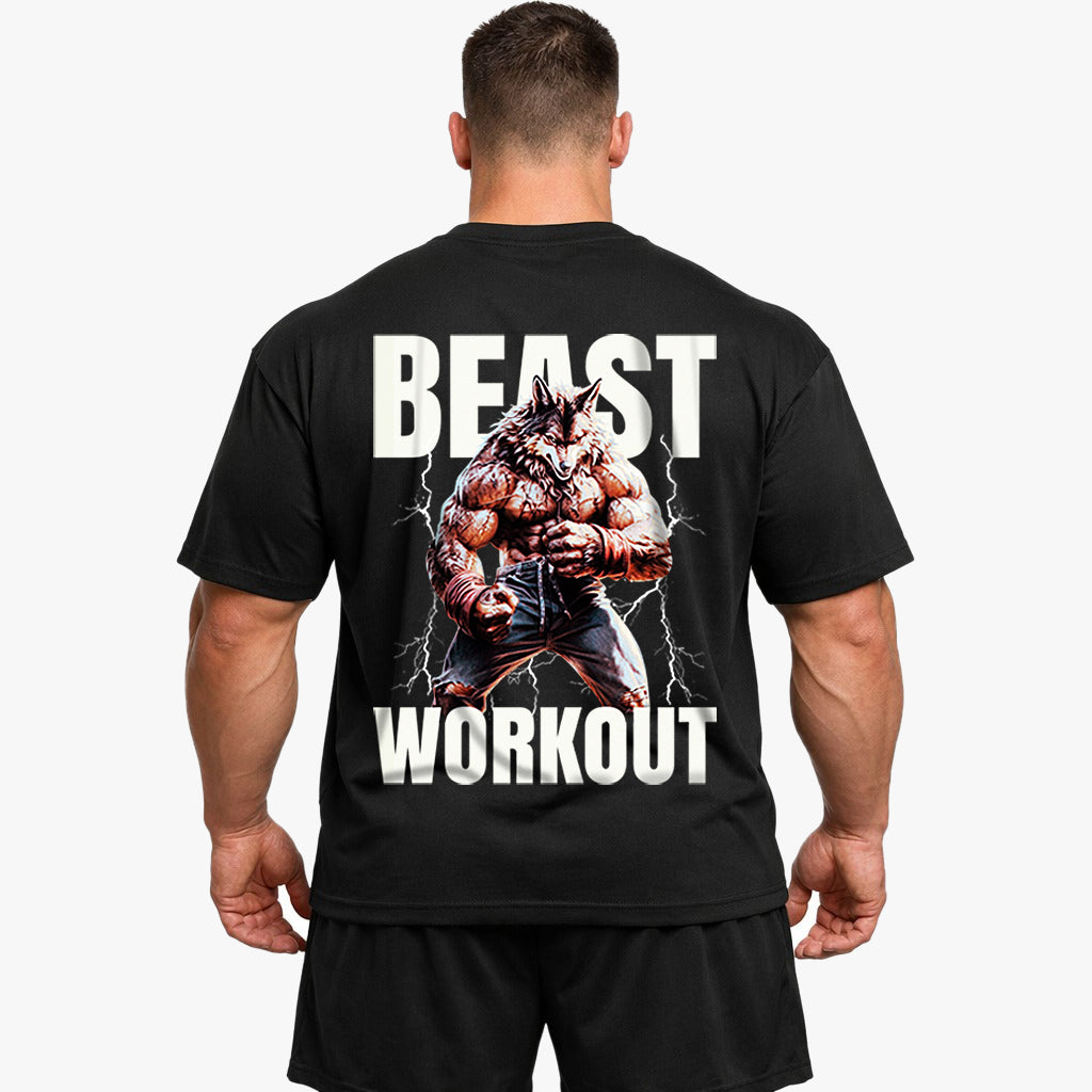 Beast Workout (Backprint) Oversized Shirt