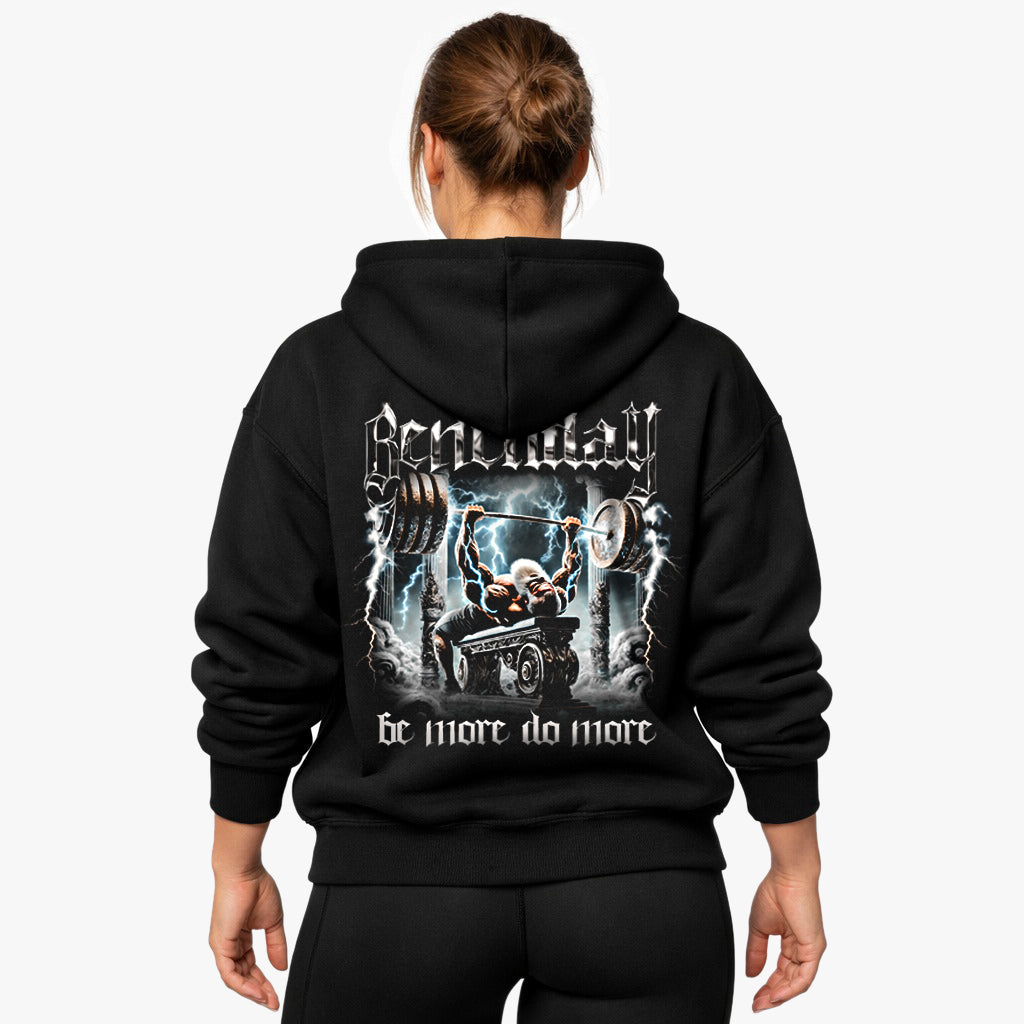 Benchday store (backprint) hættetrøje