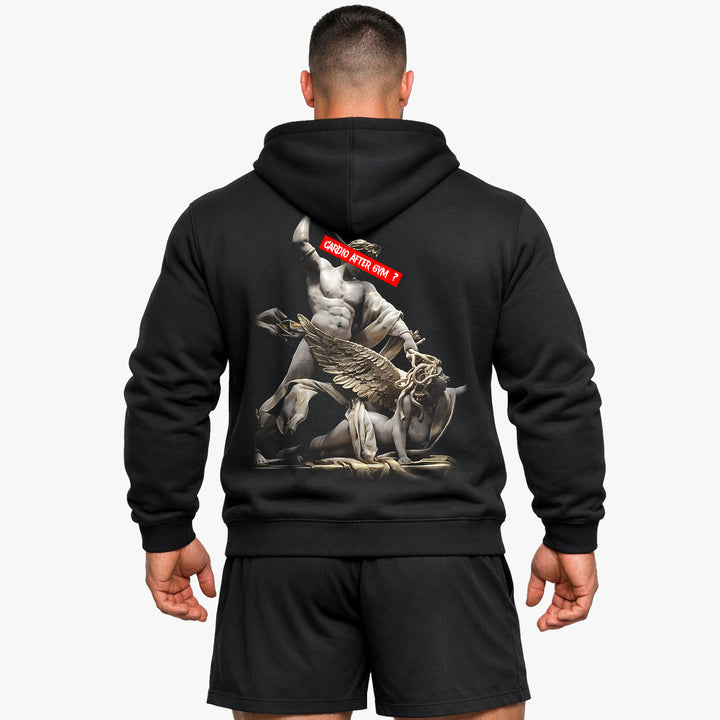 Cardio efter gymnastiksal (backprint) hættetrøje