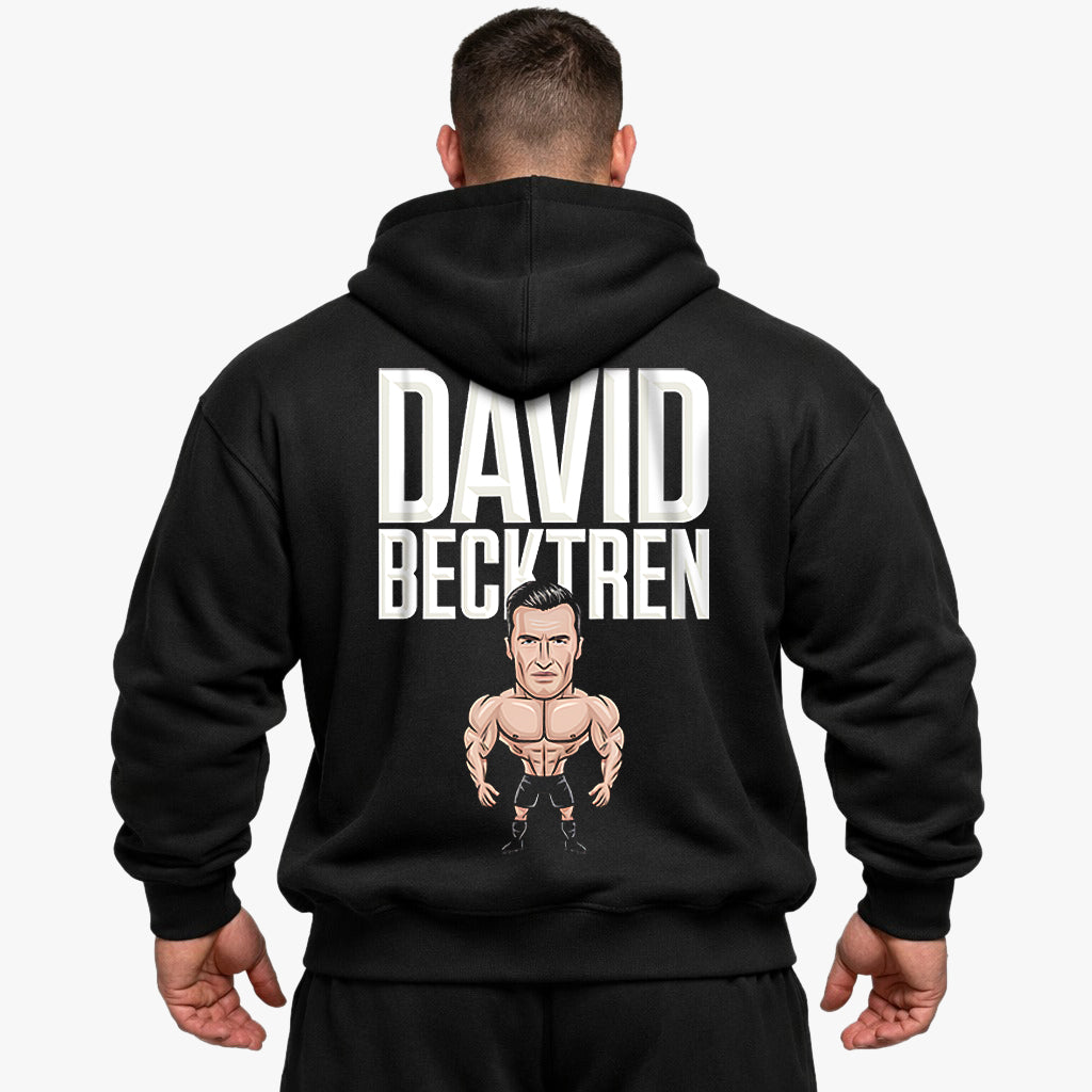 David Becktren overdimensioneret (backprint) hættetrøje