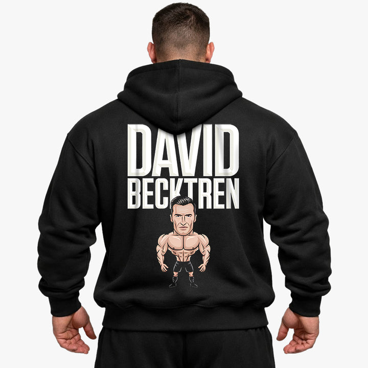 David Becktren overdimensioneret (backprint) hættetrøje