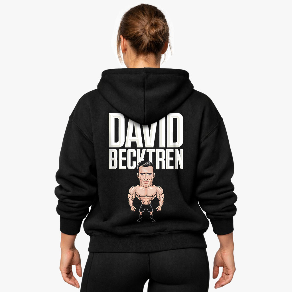 David Becktren overdimensioneret (backprint) hættetrøje
