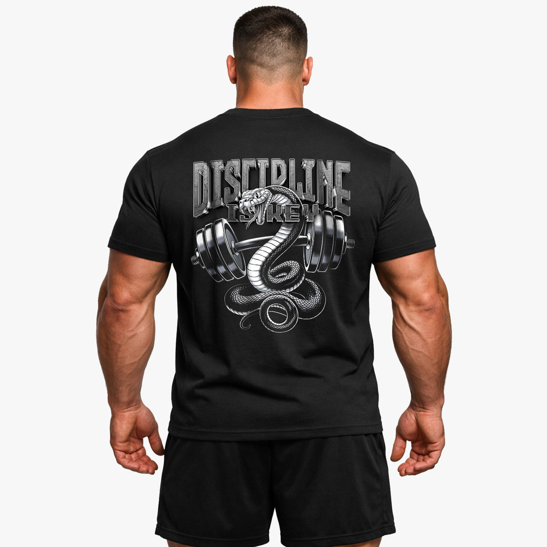 Disciplin er nøgle (backprint) shirt