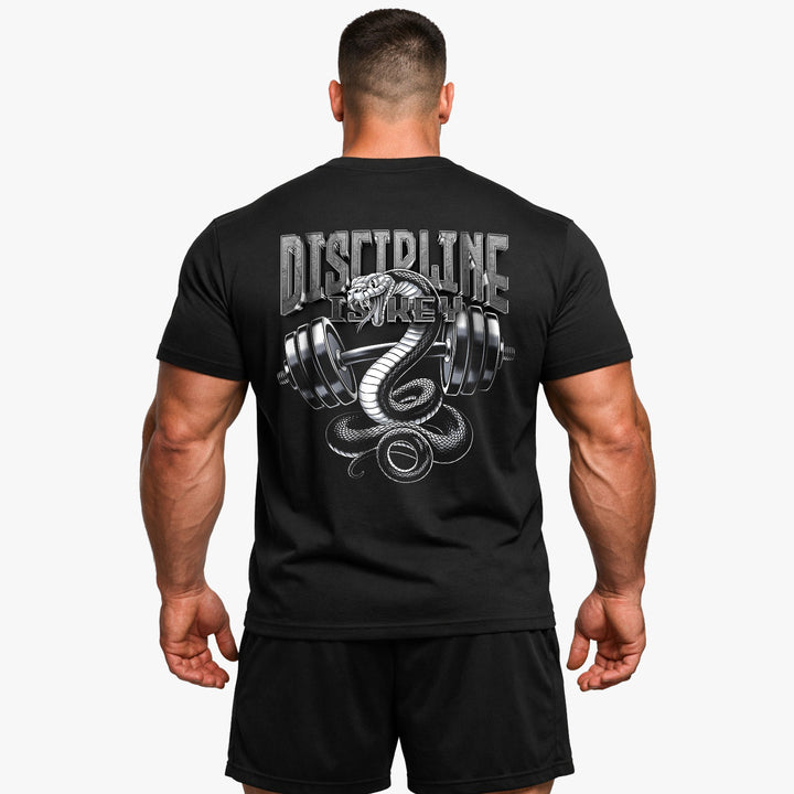 Disciplin er nøgle (backprint) shirt