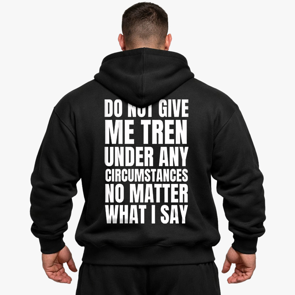 Giv mig ikke overdimensioneret (backprint) hættetrøje
