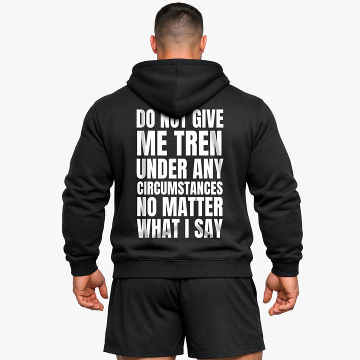 Giv mig ikke (backprint) hættetrøje