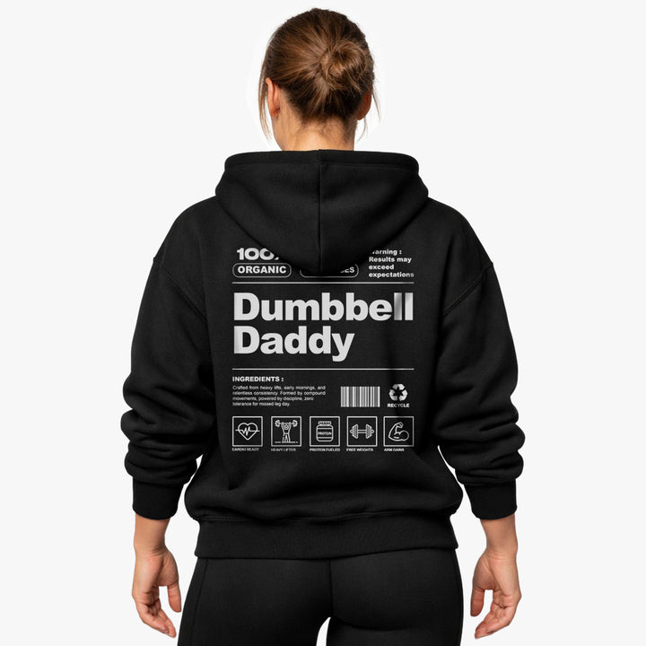 Dumbbell Daddy (Backprint) Oversized Hoodie
