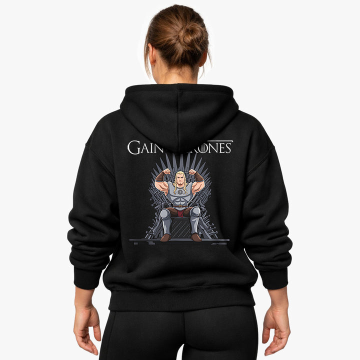 Gain of Thrones store (backprint) hættetrøje