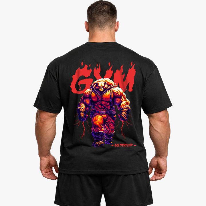 Gym-fire (Backprint) Oversized Shirt