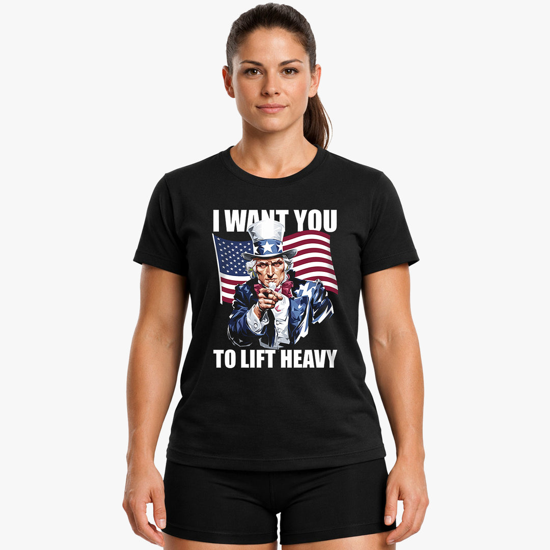 Jeg vil have dig til at løfte tung t-shirt