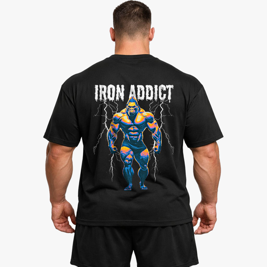 Iron addict (Backprint) Oversized Shirt