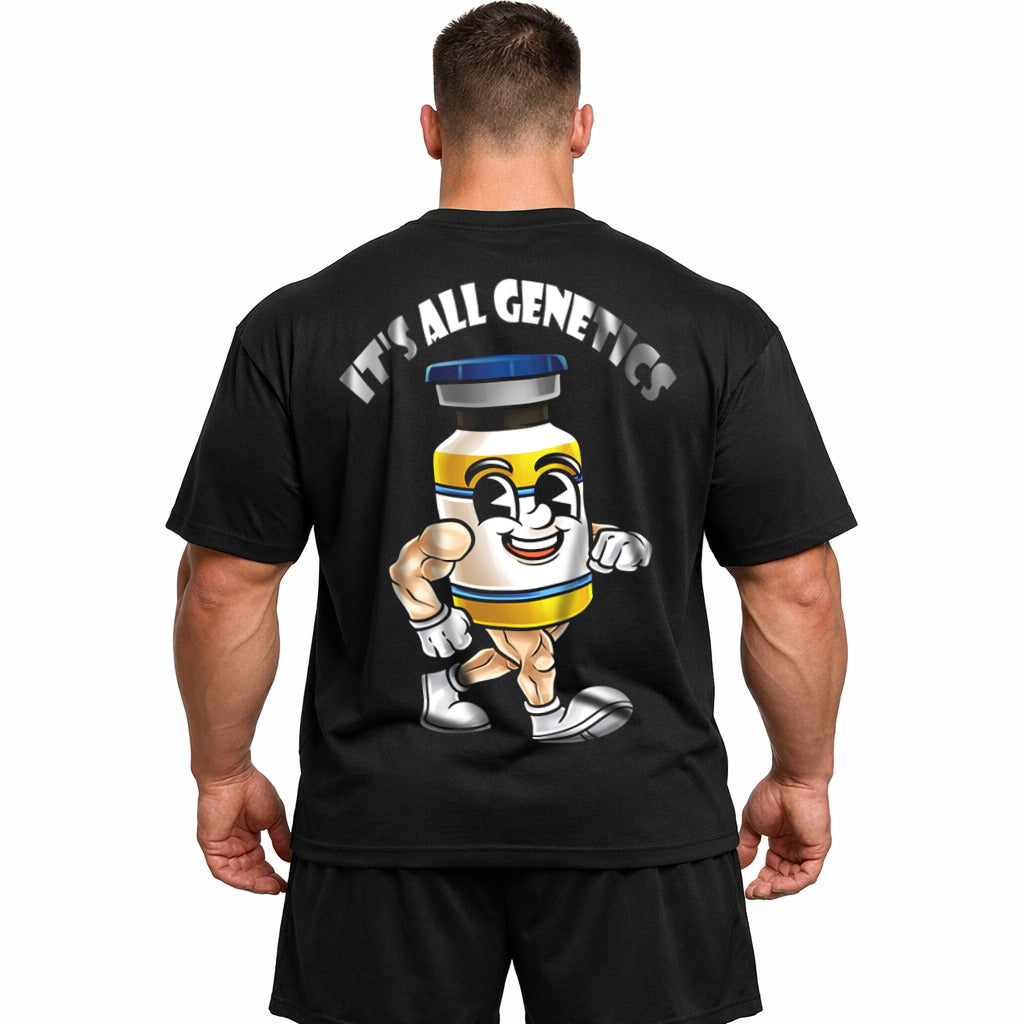 It´s all genetics (Backprint) Oversized Shirt