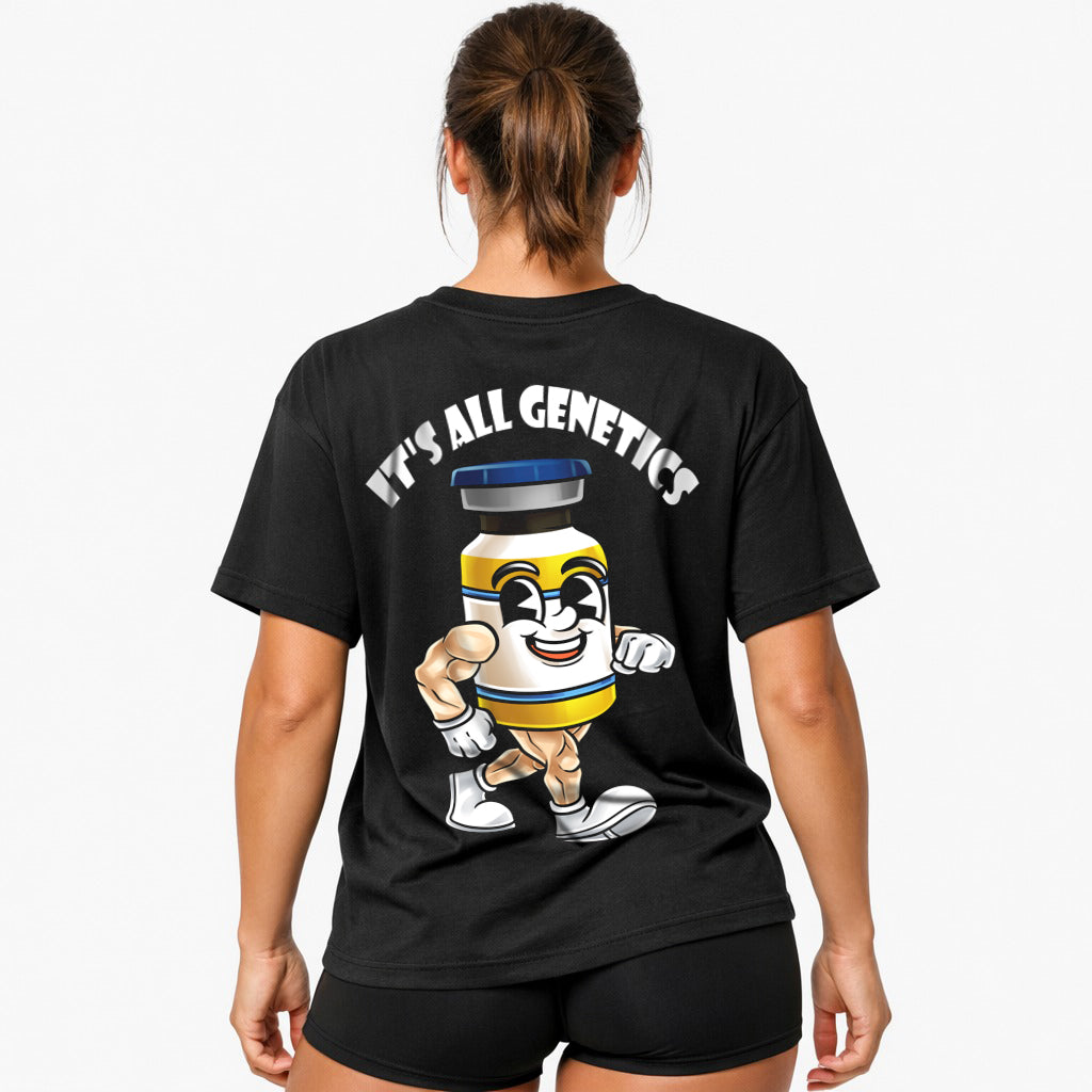 It´s all genetics (Backprint) Oversized Shirt