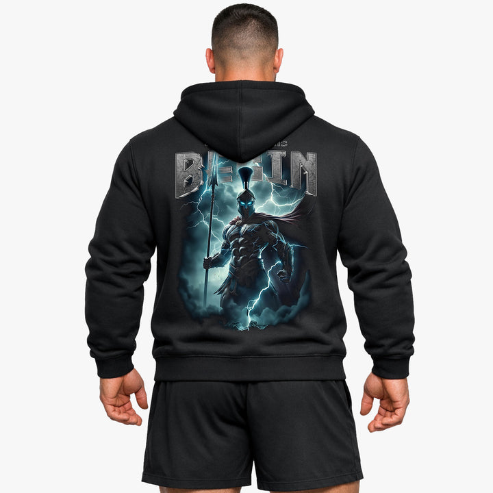 Lad gevinsterne begynde (backprint) hættetrøje